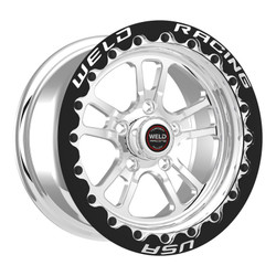 WELD Racing S70 RT-S 15x11 6.5" Backspace Polished Rear Beadlock Wheel for 18-23 Demon, Challenger & Charger SRT Hellcat Redeye & Widebody with 15" Brake Conversion - 70MP511W65F