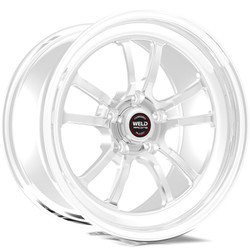 DISCONTINUED WELD Racing S70 RT-S 18x9 6.1" Backspace Polished Front or Rear Wheel for 05-23 Challenger, Charger, Magnum & 300C SRT8, SRT & Hellcat - 70HP8090W61A