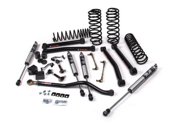 JKS Manufacturing JSPEC122KFP 2.5" J-Konnect Lift Kit FOX 2.0 Performance Shocks HD Rate Coils for 18-24 Jeep Wrangler Unlimited JL 4 Door