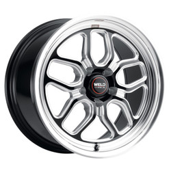 WELD Racing Laguna Drag S152 17x10 5.5" Backspace Gloss Black Rear Wheel for 18-23 Demon, Challenger & Charger SRT Hellcat Redeye & Widebody - S15270071P00