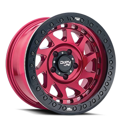 Dirty Life 9313-7973R12 9313 Enigma Race 17x9 4.53" Backspace Crimson Candy Red Badlock Wheel for 07-18 Jeep Wrangler JK, 18-24 Wrangler JL & 20-24 Gladiator JT