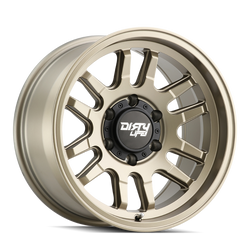 Dirty Life 9310-7973MGD12 9310 Canyon 17x9 4.53" Backspace Satin Gold Wheel for 07-18 Jeep Wrangler JK, 18-24 Wrangler JL & 20-24 Gladiator JT