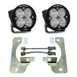 Baja Designs 447069 Squadron-R Pro Fog Pocket Light Kit Clear for 18-24 Jeep Wrangler JL & Gladiator JT with Rubicon Metal Bumper