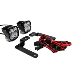 Baja Designs 447504 Squadron Sport A-Pillar Light Kit Clear for 18-Current Jeep Wrangler JL & Gladiator JT