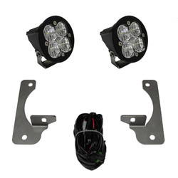 Baja Designs 597523 Squadron-R Pro LED Fog Pocket Light Kit Clear for 10-18 Jeep Wrangler JK with OEM Rubicon Metal Bumper