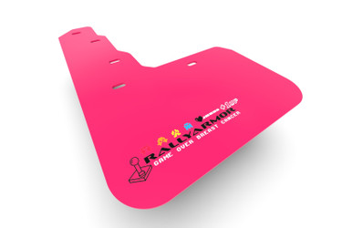 Rally Armor MF54-BCE22-PK/BLK Mud Flap Pink BCE Logo for 18-Current Jeep Wrangler JL