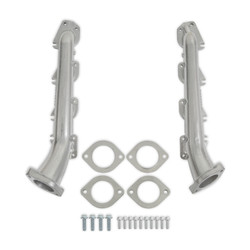 Hooker BlackHeart Low Profile Exhaust Manifolds with 2.5" Outlets Silver Ceramic for Gen III Hemi Swap - BHS583