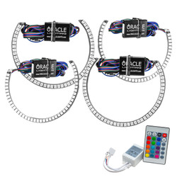 Oracle 3990-504 LED Surface Mount Headlight Halo Kit ColorSHIFT with Simple Controller for 15-23 Challenger