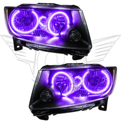 Oracle 7070-007 Pre-Assembled Halo Headlights Non-HID UV/Purple for 11-13 Jeep Grand Cherokee