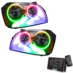 Oracle 7157-333 Pre-Assembled Halo Headlights Chrome ColorSHIFT with 2.0 Controller for 05-07 Magnum