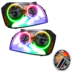 Oracle 7157-330 Pre-Assembled Halo Headlights Chrome ColorSHIFT with RF Controller for 05-07 Magnum