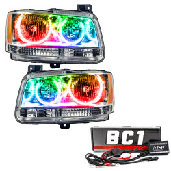 Oracle 8901-335 Pre-Assembled Halo Headlights Chrome ColorSHIFT with BC1 Controller for 2008 Magnum