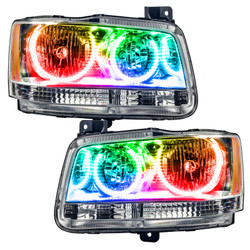 Oracle 8901-334 Pre-Assembled Halo Headlights Chrome ColorSHIFT for 2008 Magnum