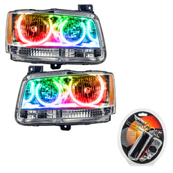 Oracle 8901-330 Pre-Assembled Halo Headlights Chrome ColorSHIFT with RF Controller for 2008 Magnum
