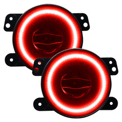 Oracle 5846-003 High Performance 20W LED Halo Fog Lights Red for 10-24 Jeep Wrangler JK, JL & Gladiator JT