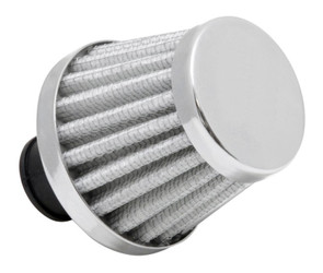 Spectre Breather Filter 10mm or 3/8" Flange 2" OD 1-3/4" Height - White - 3998