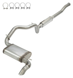 Pypes SJJ25SQ High Ground Clearance Quiet Cat-Back Exhaust for 18-Current Jeep Wrangler JL & Unlimited JL 3.6L