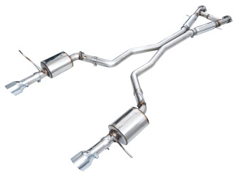 AWE Touring Edition Exhaust Chrome Silver Tips for 18-23 Durango SRT & SRT Hellcat - 3015-32952