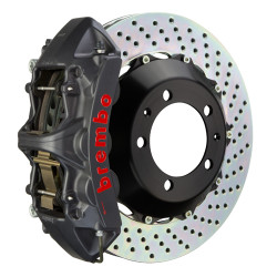 Brembo GTS Front Big Brake System with 6 Piston Calipers & 355mm Drilled Rotors for 05-10 Challenger, Charger, Magnum & 300 3.5/5.7L RWD - 1M1.8027AS
