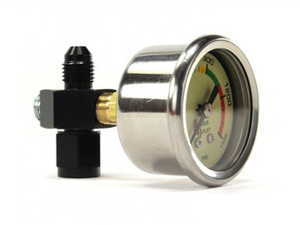 Nitrous Outlet 00-63001-4 Luminescent Nitrous Pressure Gauge with -4AN Manifold