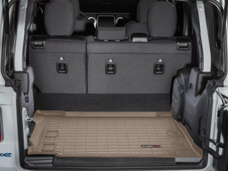 WeatherTech 41152 Cargo Liner Tan for 21-24 Jeep Wrangler JL 4xe