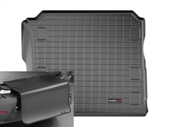 WeatherTech 401188SK Cargo Liner Black with Bumper Protector for 18-24 Jeep Wrangler Unlimited JL without Flat Load Floor with Subwoofer