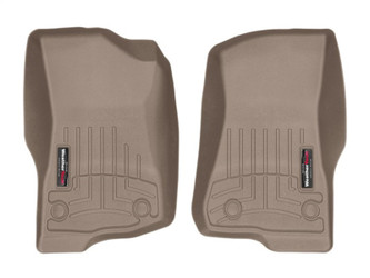 WeatherTech 4513131 Front FloorLiners Tan for 18-24 Jeep Wrangler JL & 20-24 Gladiator JT