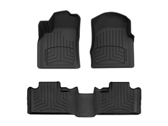 WeatherTech 444851-443242IM Front & Rear FloorLiners HP Black for 13-15 Durango with 2nd Row Bench Seat