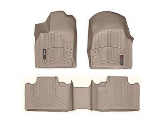 WeatherTech 45324-1-4 Front & Rear FloorLiners Tan for 11-12 Durango with 2nd Row Bucket Seats