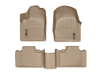 WeatherTech 45324-1-2 Front & Rear FloorLiners Tan for 11-12 Grand Cherokee & Durango with 2nd Row Bench Seat