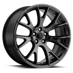 Factory Reproductions 70010455002 FR70 20x10 5x5 +45 Jeep Hellcat Replica Wheel in Gloss Black
