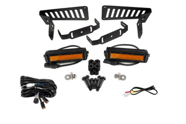 Diode Dynamics DD6095 SS6 Cowl LED Bracket Kit Amber Flood for 18-24 Jeep Wrangler JL & 20-24 Gladiator JT