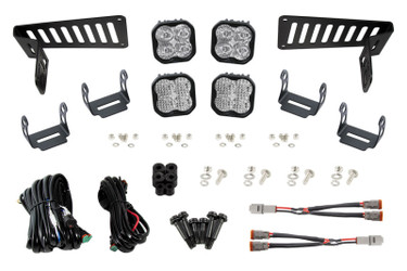 Diode Dynamics DD6553 SS3 Cowl LED Bracket Kit White Sport for 18-24 Jeep Wrangler JL & 20-24 Gladiator JT