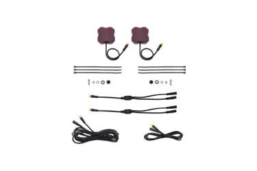 Diode Dynamics DD7458 Stage Series Red LED Rock Light Add on Pair Pack