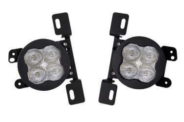 Diode Dynamics DD6246 SS3 Sport LED White SAE Fog Light Kit for 07-18 Jeep Wrangler JK, 18-24 Wrangler JL & 20-24 Gladiator JT with 10th Anniversary Metal Bumper