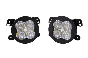 Diode Dynamics DD6689 SS3 Max LED White SAE Fog Light Kit for 07-18 Jeep Wrangler JK, 18-24 Wrangler JL & 20-24 Gladiator JT with Plastic Bumper