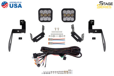 Diode Dynamics DD7276 SS5 Sport LED Pod Bumper Light Kit White Driving for 07-18 Jeep Wrangler JK