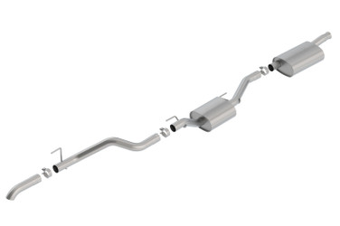 BORLA 140808 Climber Cat-Back Exhaust System Touring for 20-24 Jeep Gladiator JT 3.6L