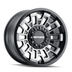 Mayhem Wheels 8113-8952TM 8113 Cortex 18x9 5" Backspace Matte Black Machined Wheel for 07-18 Jeep Wrangler JK, 18-24 JL & 20-24 Gladiator JT