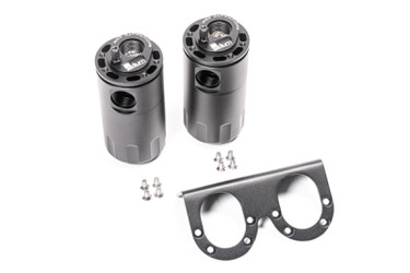 Radium Engineering 20-0005-FL Universal Dual Catch Can Kit with Fluid Lock Technology 