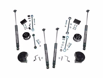 Superlift K187 2-1/2" Coil Spacer Lift Kit with Superlift Shadow Shocks for 18-24 Jeep Wrangler JL