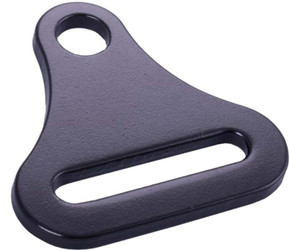RaceQuip 700910RQP Replacement Seat Belt End Long Reach Bolt-On Black 2"