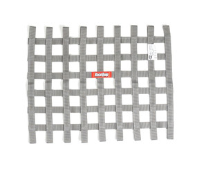 RaceQuip 725065RQP Ribbon Style Race Car Window Net SFI 27.1 Platinum 18" H x 24" W