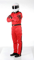DISCONTINUED RaceQuip 120017RQP One-Piece Multi-Layer Fire Suit Red 2XL