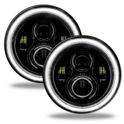 Oracle 5769-001 7" High Powered LED Halo Headlights White for 07-18 Jeep Wrangler JK