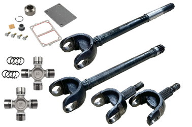 Revolution Gear & Axle DC-D44-JLJT-2PC-FAD Dana 44 M210 32 Spline 4340 Chromoly Discovery Series 2 Piece Front Axle Kit with FAD for 18-24 Jeep Wrangler JL & 20-24 Gladiator JT Rubicon