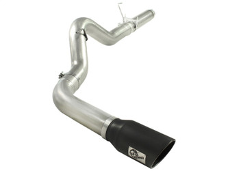 aFe Power 49-42016-B Large Bore-HD 5" 409 Stainless Steel DPF-Back Exhaust System Black Tip for 07.5-12 RAM 2500/3500 6.7L
