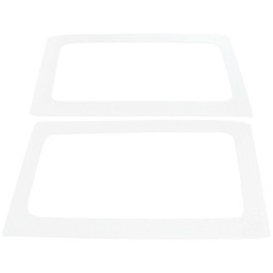 DEI 50154 Boom Mat Side Window Trim White for 11-18 Jeep Wrangler JK 2-Door
