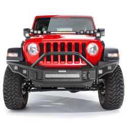 Go Rhino 331201T Rockline Full Width PreRunner Front Bumper for 07-18 Jeep Wrangler JK, 18-25 JL & 20-25 Gladiator JT