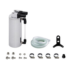 Mishimoto MMOCC-SA Aluminum Oil Catch Can Small Silver